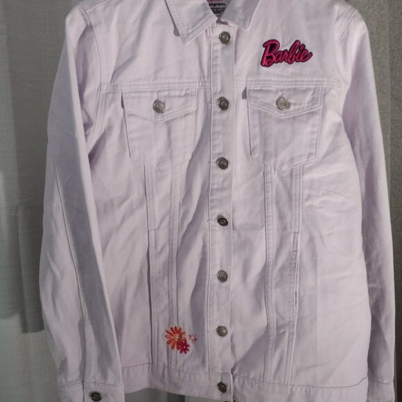 Barbie Truck Tour Lavender Denim Jacket Embroidered Logo 100% Cotton - Picture 4 of 14